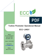 ECC Manual-Turbine Fow Meter
