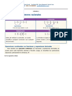 Semana 2 y 3 2do A Numeros Racionales (Operaciones)