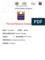 Plan de Refuerzo 1º Bimest.1º Año Sec - Area.ct.2023.