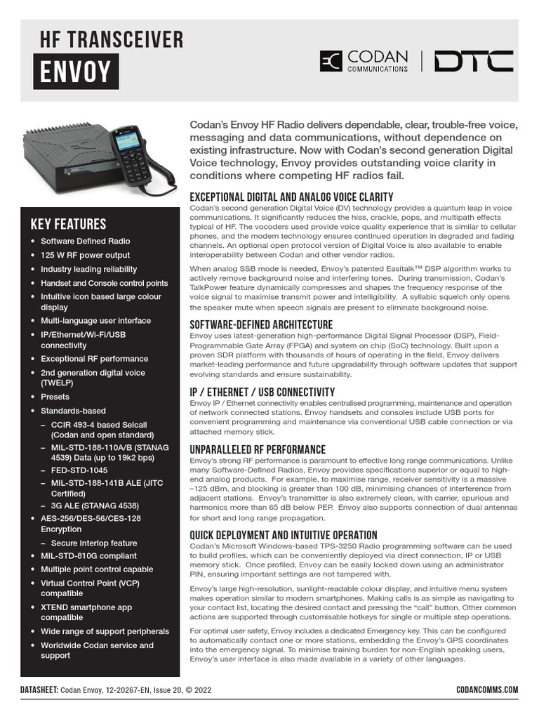 12 20267 EN 20 - Envoy - INT Datasheet | PDF | Software Defined Radio ...