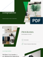 Verde Oscuro y Blanco Bloques Diagonales Agencia Inmobiliaria Compradores Presentación