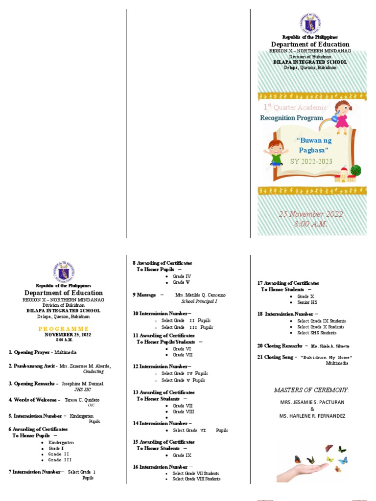 1st Quarter Recognition Program 2022 | PDF