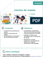 Movimentos de Massa: 1 Série Aula 3 2 Bimestre