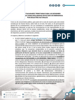 Aplicación de Facilidades Tributarias Por Desastres Naturales 2023