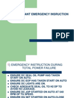 Emergency Instructions