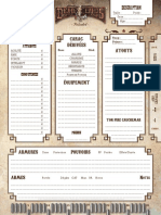 133 DL 01 Deadlands Reloaded Feuille de Personnage v1