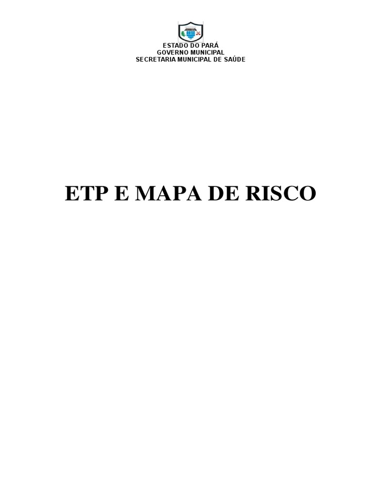 Etp e Mapa de Risco Ubs Boa Esperanca | PDF | Planejamento | Estado