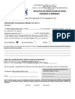 Formato Solicitud de Devoluciones de Pagos