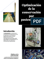 Optimizacion de La Conservacion Por Pasteurizacion
