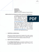 Escrito - Demanda de Desalojo Por Ocupante Precario - 13 Octubre 2022