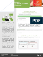 Infografía Por Qué Revisar Con Anticipación Las Instrucciones de La Evaluación Final PDF