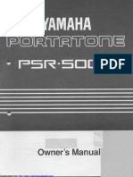 YAMAHHA PSR 500 Me PDF