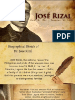 Biographical Sketch of Rizal