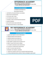 De Difference Academy Books List PDF