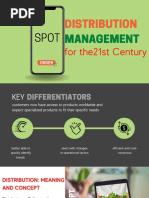 Distribution Management in 21st Century