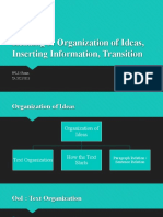 UT5 - Organization of Ideas, Inserting Information, Transition