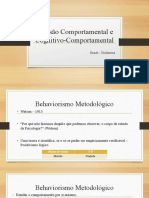 Revisão Comportamental e Cognitivo-Comportamental