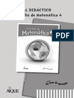 Guia Docente Portafolio Matematica 4 en Tren de Aprender