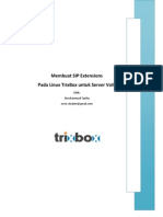 Membuat SIP Extensions Pada Linux TrixBox Untuk Server VoIP