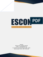 Escon - Escola de Cursos Online CNPJ: 11.362.429/0001-45 Av. Antônio Junqueira de Souza, 260 - Centro São Lourenço - MG - CEP: 37470-000