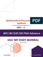 Unit 5 - Mathematical Reasoning and Aptitude