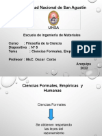 Las Ciencias Formales, Experimentales, Sociales