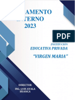 Reglamento Interno Iep Virgen Maria 2023