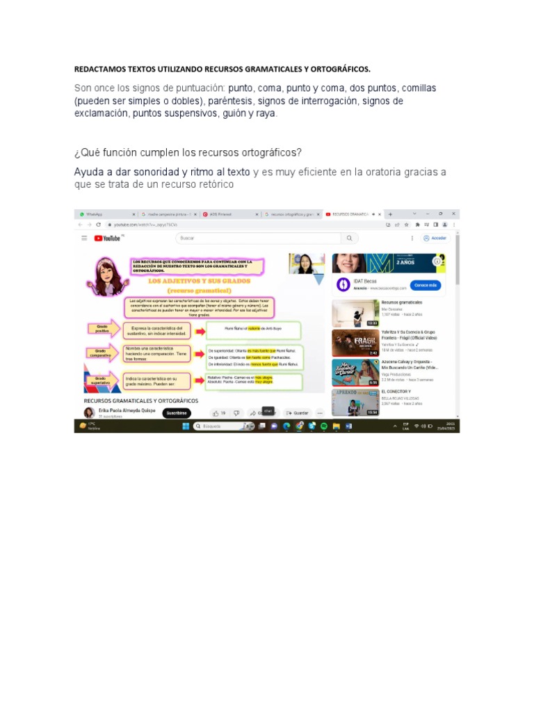 Recursos ortográficos y gramaticales | PDF | Lingüística