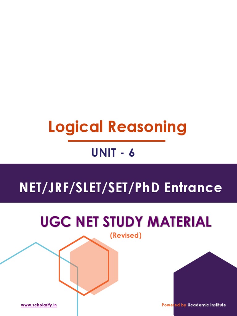 UGC NET Logical Reasoning Overview | PDF | Argument | Inductive Reasoning