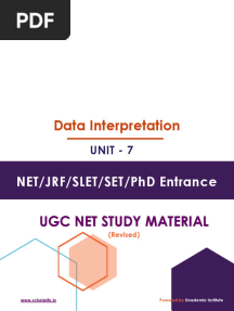 Unit 7 - Data Interpretation