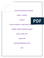 Tipos de Párrafos y Conectores Textuales - Español PDF
