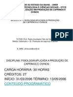 Fisiologia aplicada à produção de caprinos e ovinos