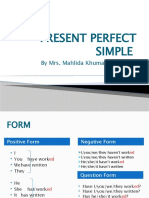 Present Perfect Simple Presentation - 82509