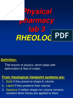 Physical pharmacy lab 3: Rheology and viscosity determination