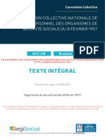 Apercu IDCC 218 10 05 2023 Convention Collective Nationale de Travail Du Personnel Des Organismes de Securite Sociale Du 8 Fevrier 1957
