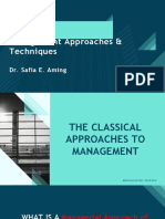 Classical Management Approaches: Scientific, Bureaucratic & Administrative