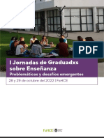 Segunda Circular. I Jornadas Graduadxs Sobre Enseñanza 2022 PDF
