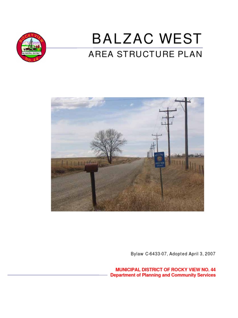 Appendix 8 Rocky View County Balzac West Area Structure Plan (Part 4