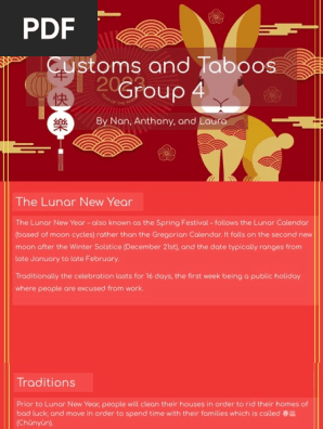 customs and taboos - chinese 1 presentation