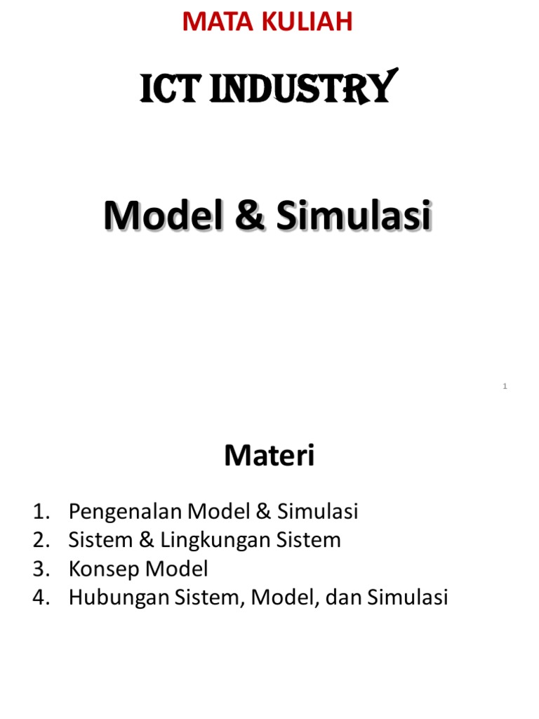 Model & Simulasi PDF | PDF