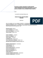 Certificacion de Valores e Indicadores para Personas Naturales 2022