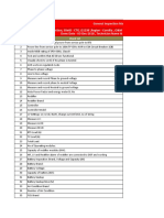 General Inspection Checklist
