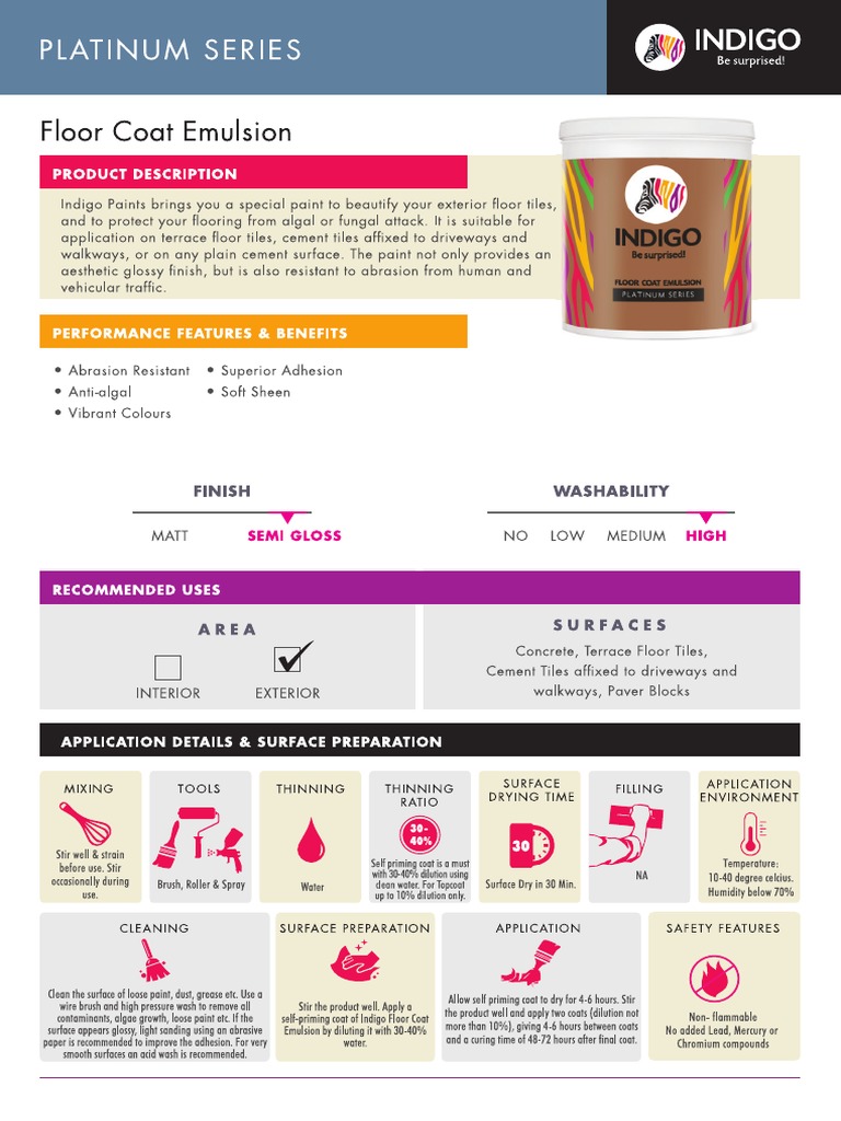Floor Coat Emulsion Platinum Series 4 PDF