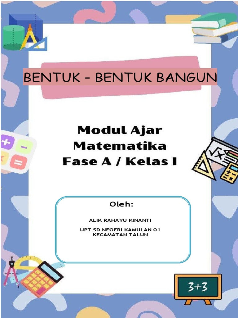 Alik Kinanti - MODUL AJAR MATEMATIKA SD KELAS 1 | PDF | Karier ...