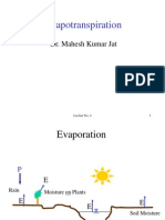 Lecture Evapotranspiration