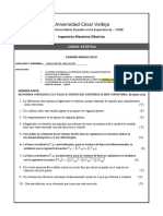 Examen Medio Ciclo - Estática Abril 2023