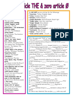 definite articleTHE and zero article