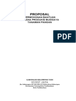 Proposal: Permohonan Bantuan Sarana Produksi Budidaya Tanaman Pangan