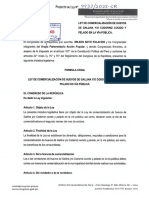 Proyecto de Ley para Regular Vente de Huevos Cocidos de Codorniz