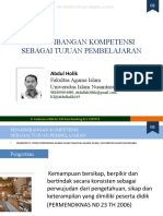 8 Pengembangan Kompetensi SBG Tujuan Pembelajaran